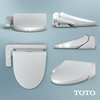 Toto WASHLET A2 Electronic Bidet Toilet Seat with Heated Seat and SoftClose Lid, Elongated Cotton White SW3004#01